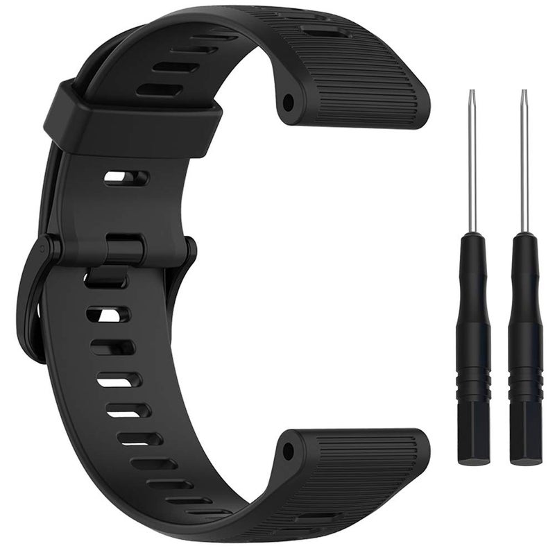 QGHXO Band for Garmin Forerunner 945, Soft Silicone Replacement Watch Band Strap for Garmin Forerunner 935 Smart Watch (No Tracker) - Image 3